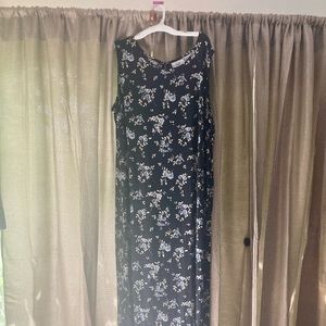 Casual rayon maxi shift dress.